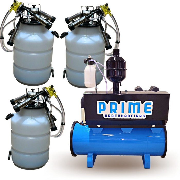 Ordenhadeira Prime Balde ao Pé BV 300 litros - Motor 1 cv - até 3 conjuntos (83000)