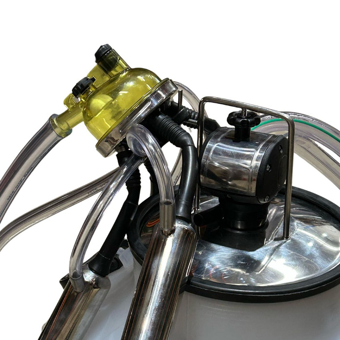 Ordenhadeira Inox Prime Balde ao Pé BV 450 litros - Motor 2 cv - De 1 a 4 conjuntos (84510)