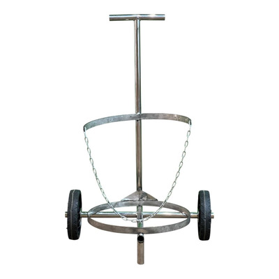 Carrinho Transpote De Latão De Leite 40/50 Lts (INOX)