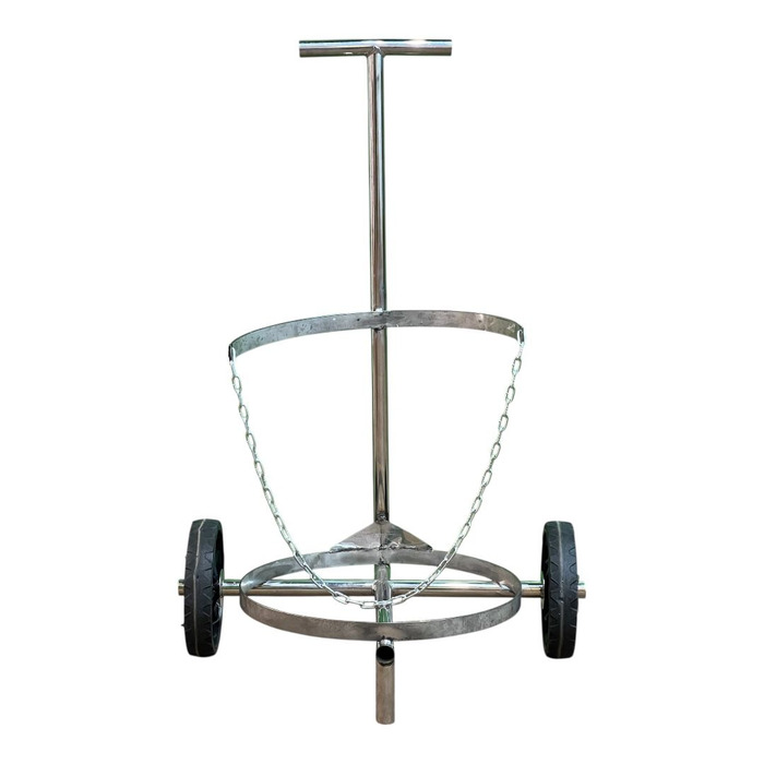 Carrinho Transpote De Latão De Leite 40/50 Lts (INOX)