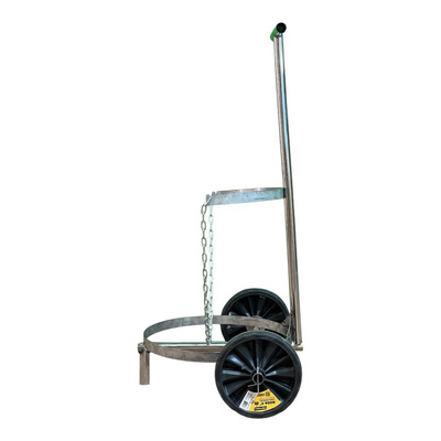 Carrinho Transpote De Latão De Leite 40/50 Lts (INOX)