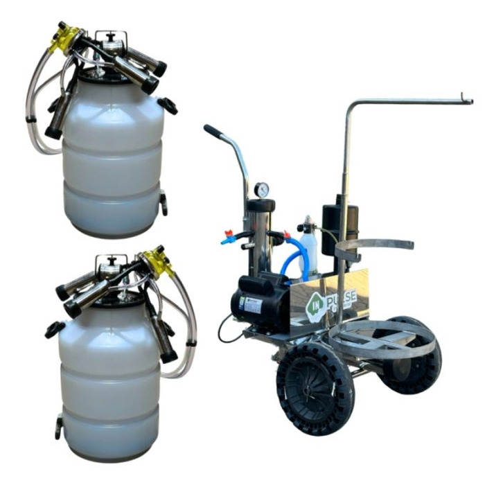 Ordenhadeira Móvel Inox In pulse Bv 300 com suporte de conjunto (140110)