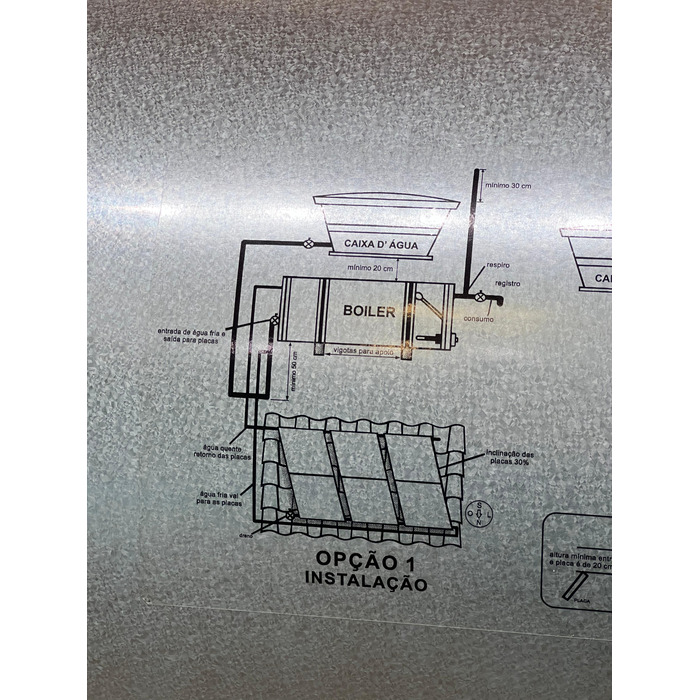 Boiler aquecedor Solar Center sol 200 litros
