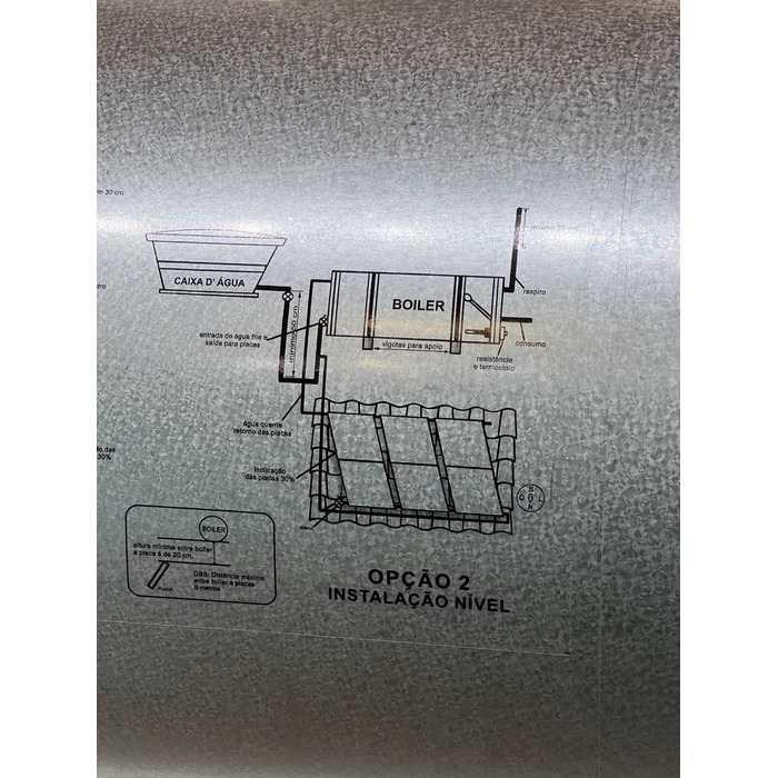 Boiler aquecedor Solar Center sol 200 litros