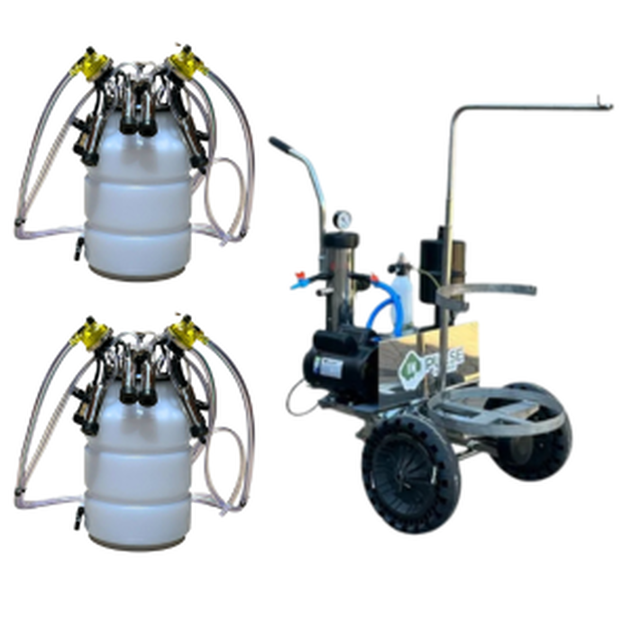 Ordenhadeira Móvel Inox In pulse Bv 450 com suporte de conjunto (140111)