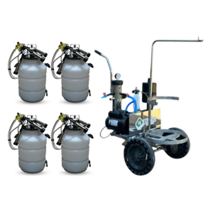 Ordenhadeira Móvel Inox In pulse Bv 450 com suporte de conjunto (140111)