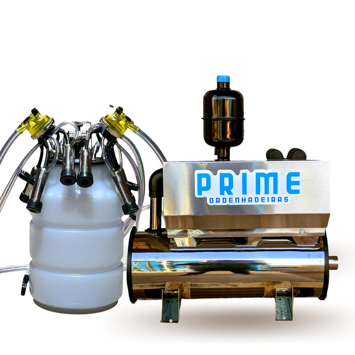 Ordenhadeira Inox Prime Balde ao Pé BV 300 litros - Motor 1 cv - De 1 a 2 conjuntos - 8300