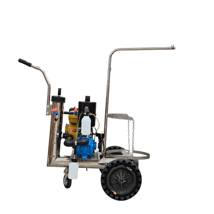 Ordenhadeira Móvel em inox com sup. de conjunto - Motor a gasolina (140112)