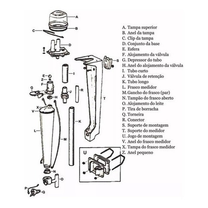 Ordenha Medidor De Leite Nacional Milk Meter Ordenhadeira