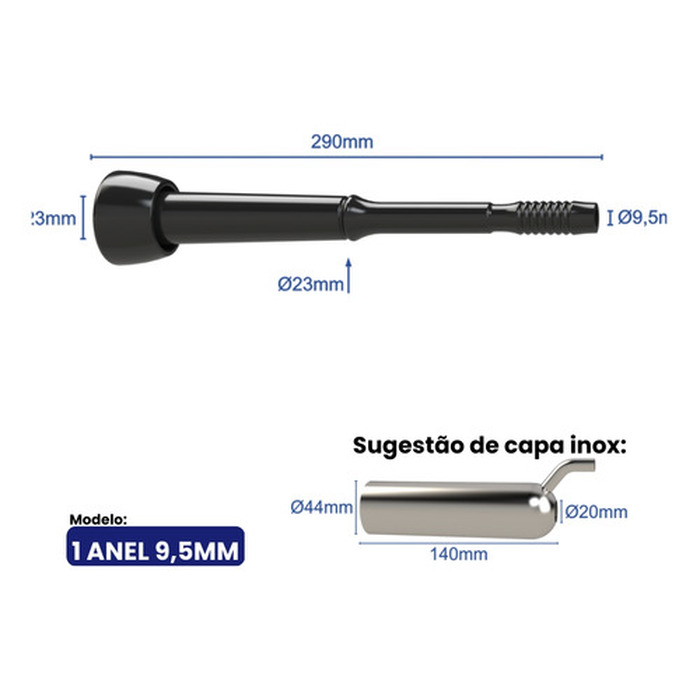 Teteira Espremedor Insuflador Prime 1 Anel Para Ordenha Jogo Com 4 peças