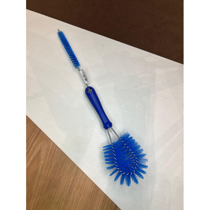 Escova Dupla Coletor e Mangueira Fina Ordenha Limpeza