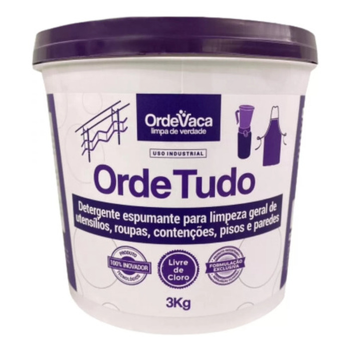 Detergente Concentrado P/ Limpeza Geral Utensílios Ordenha - Ordetudo