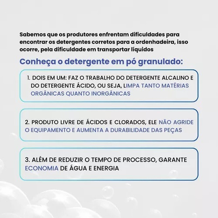 Detergente Concentrado P/ Limpeza De Ordenhadeira Canalizada - Ordelimpa
