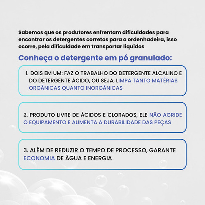 Detergente Para Limpeza De Ordenhadeiras E Transferidores - Ordebalde