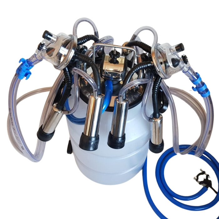 Conjunto De Ordenha Duplo Completo P/ 2 Vacas Ao Mesmo Tempo