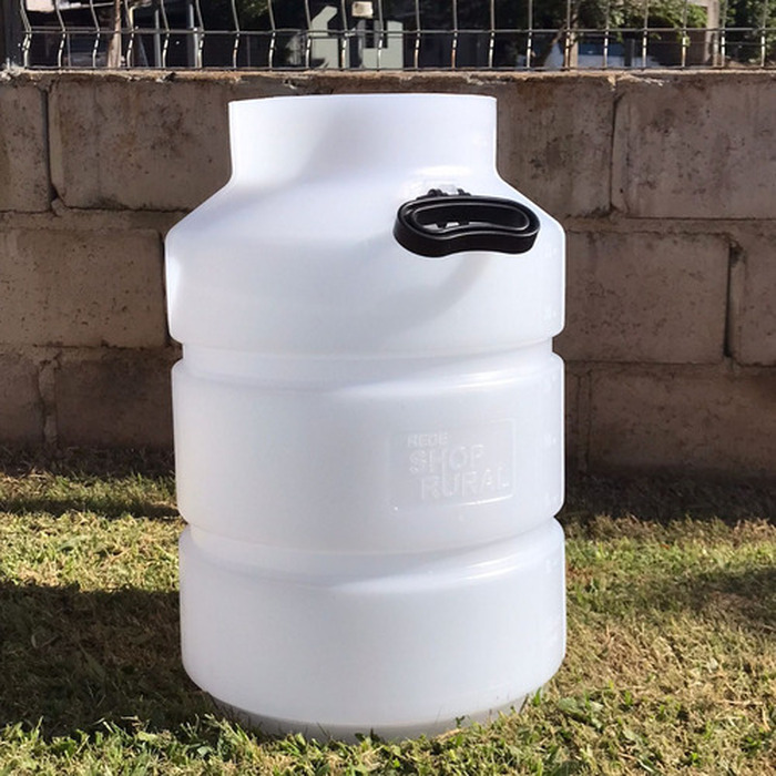 Balde Para Ordenhadeira Em Plástico 40 Litros com 3 alças