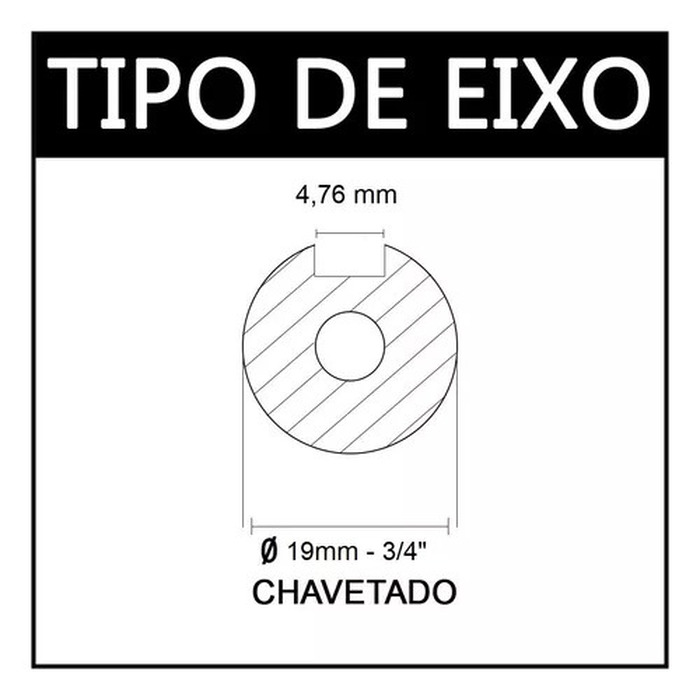 Motor Elétrico Monofásico 1cv 4pólos Baixa Rotação