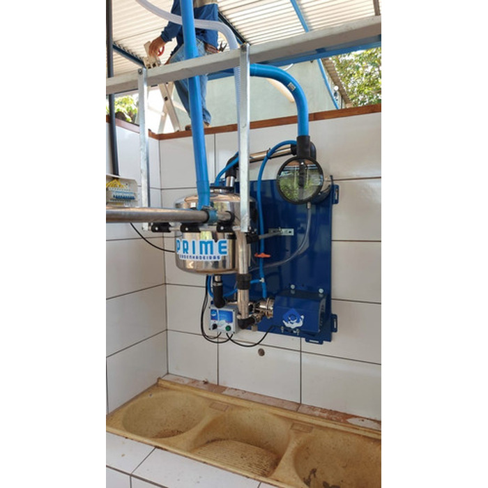 Unidade Final Ordenhadeira Canalizada Em Inox 50 Litros